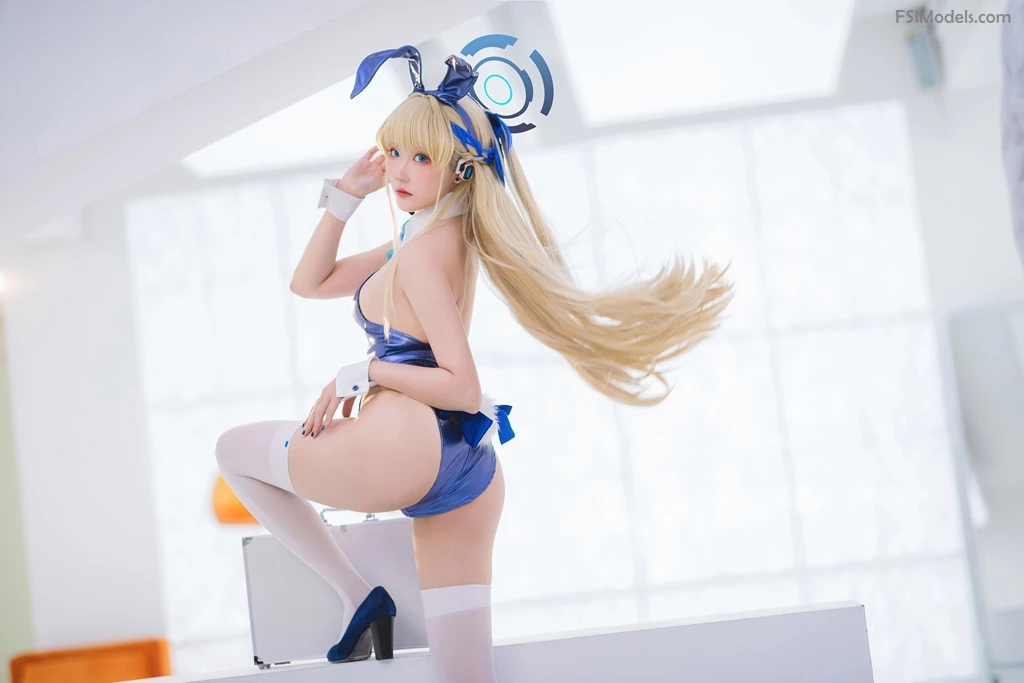 guaxichan 瓜希酱 asuma toki bunny suit cosplay set photos 001 - FSI Models