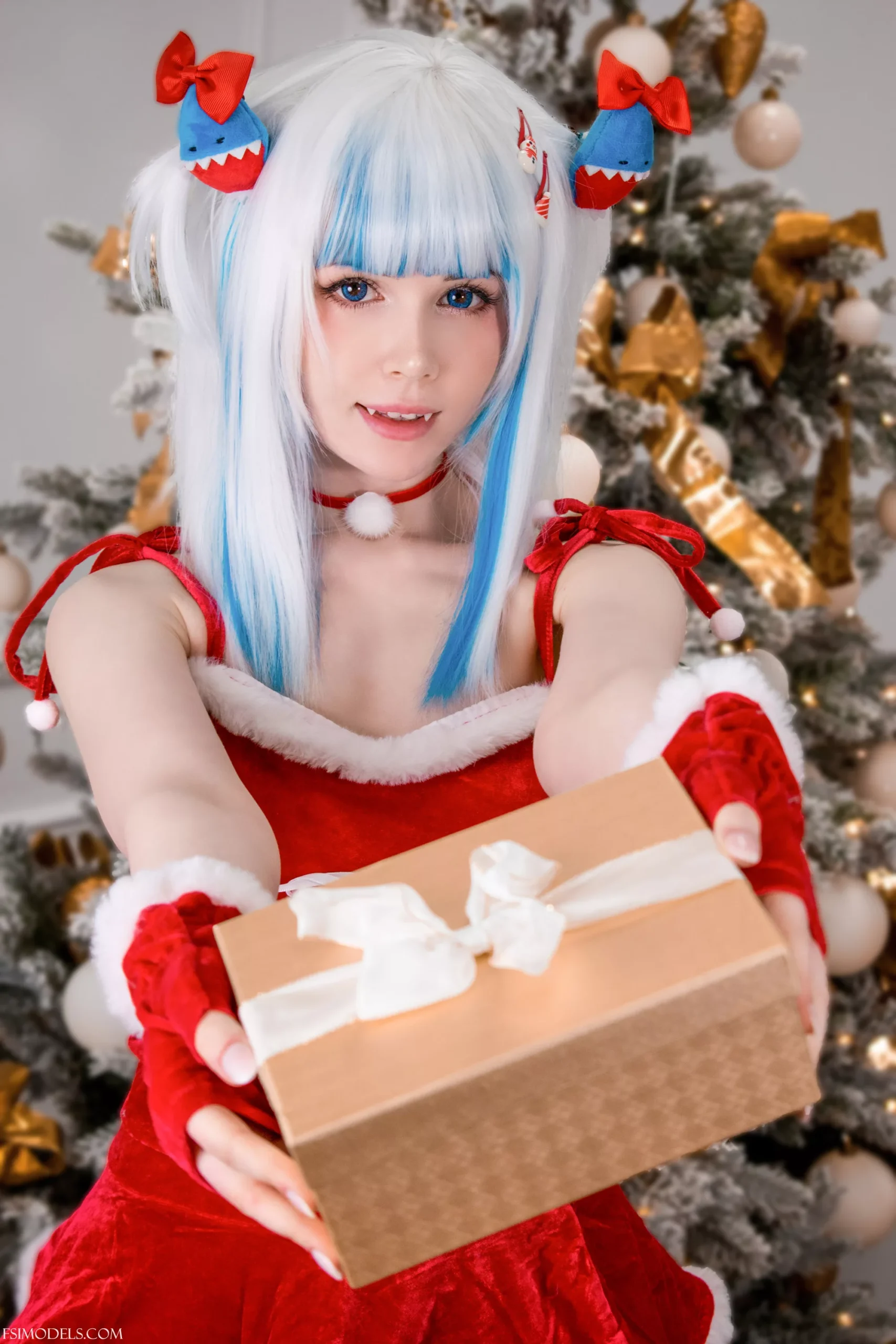 suna bunny gawr gura xmas cosplay photos 001 scaled - FSI Models