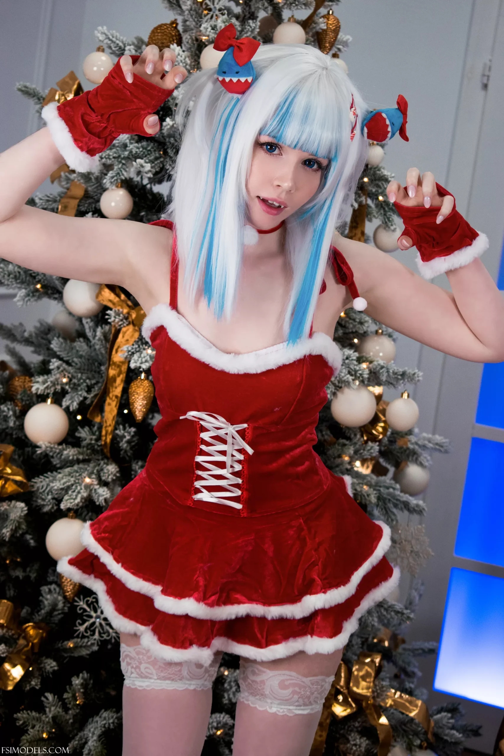 suna bunny gawr gura xmas cosplay photos 006 scaled - FSI Models