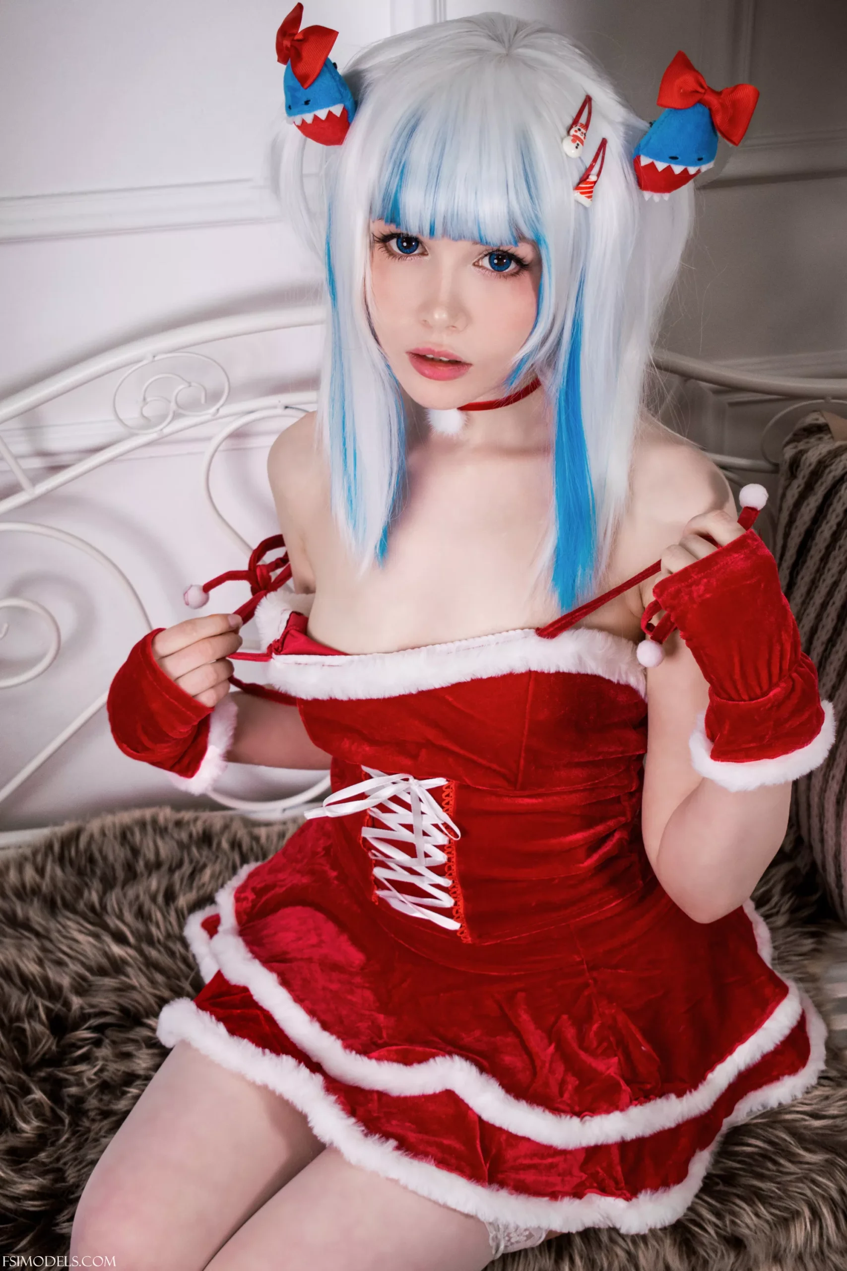 suna bunny gawr gura xmas cosplay photos 008 scaled - FSI Models
