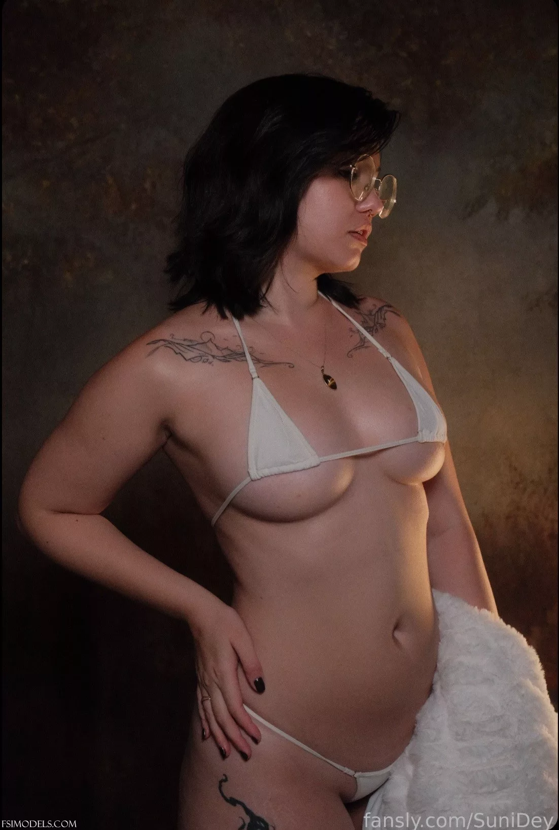 sunidey fansly white micro bikini photo set photos 016 - FSI Models