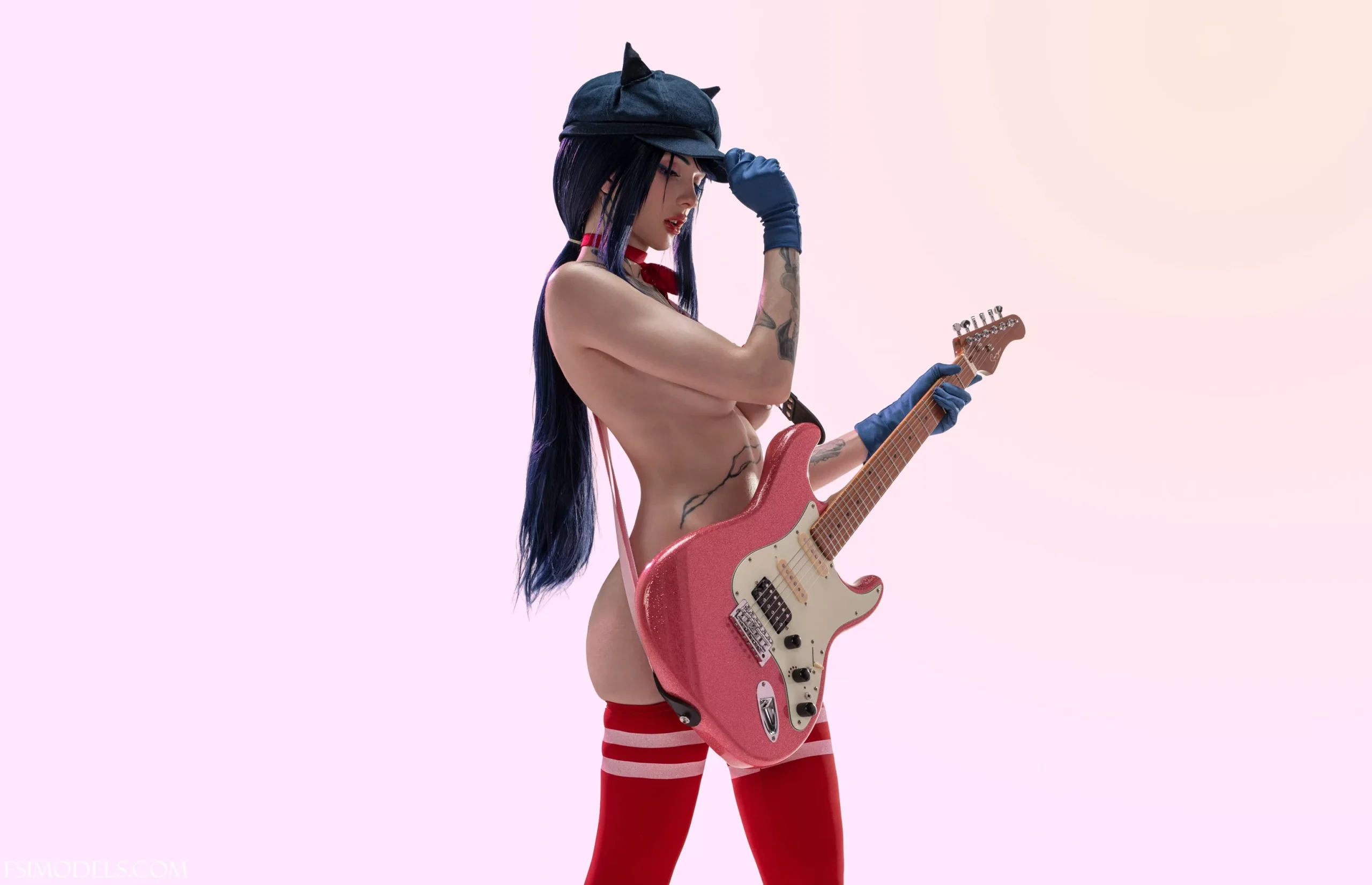 xenon nude red bikini cosplay photos 011 scaled - FSI Models