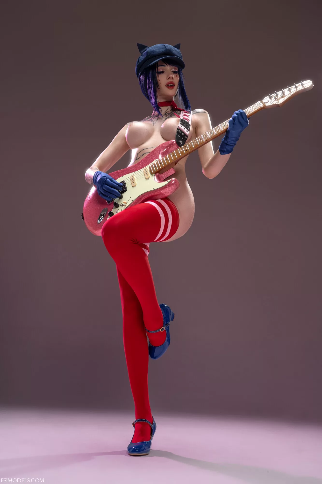 xenon nude red bikini cosplay photos 014 - FSI Models