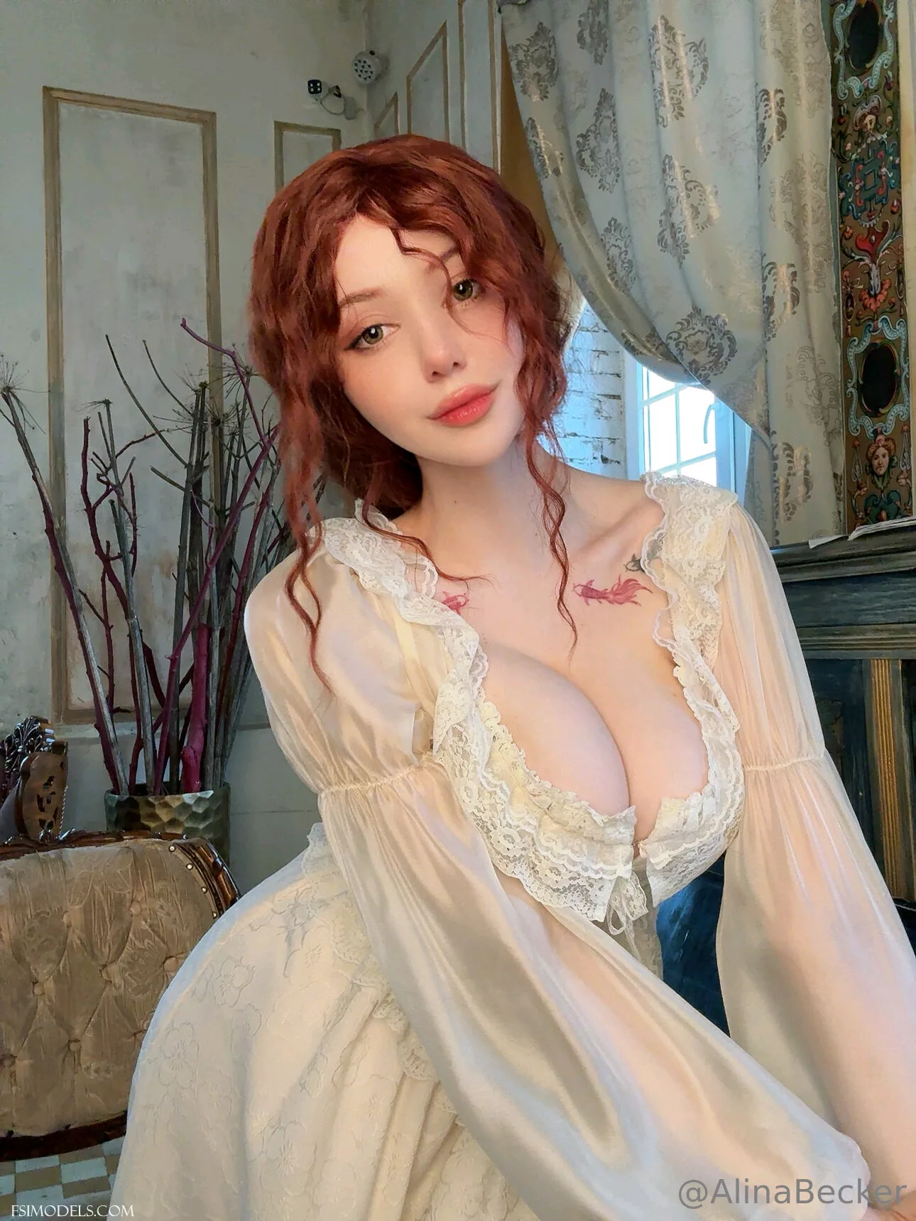 Alina becker patreon vintage gown nude tease set alina becker patreon vintage gown nude tease set 04 - FSI Models